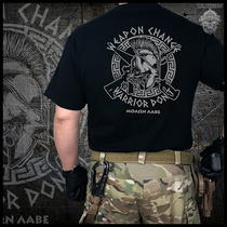 USMC Spartan Warriors Special Forces Tactics Army fans printed cotton round neck barrel woven T-shirt 7 62