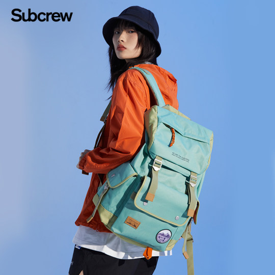 Subcrew Li Cansen tide brand large-capacity backpack men and women travel outdoor backpack student sports schoolbag