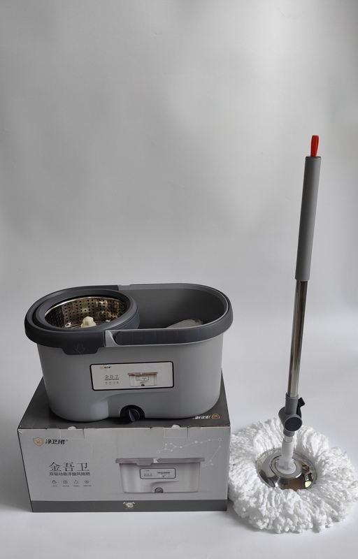Jingweijun Mop for Home Use, One-Step Cleaning, Rotating, Hands-Free Washing, Mop with Bucket, Easy Cleaning Mop