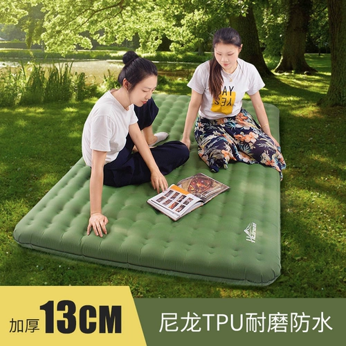 Надувной кушон для двоих для кемпинга, палатка, портативный сверхлегкий дорожный коврик для сна в обеденный перерыв, увеличенная толщина