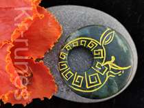 Totems moon natural crystal jade energy pendulum