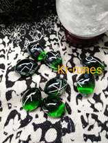 Book the City of Emerald-Artisanal Engraving Energy Stone Medieval Ancient Alphabet