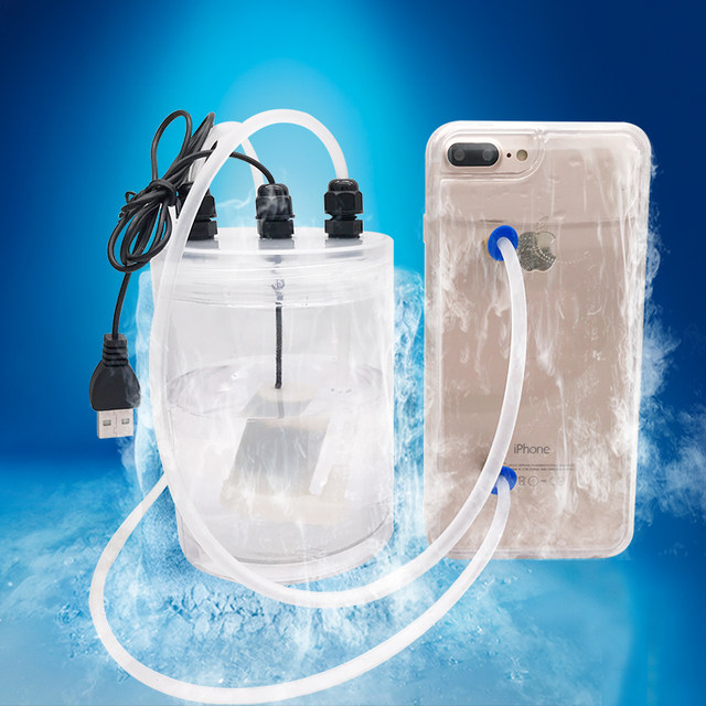 Mobile phone radiator water-cooled liquid-cooled Apple Xiaomi anchor live broadcast special cooling artifact silent with bracket Huawei