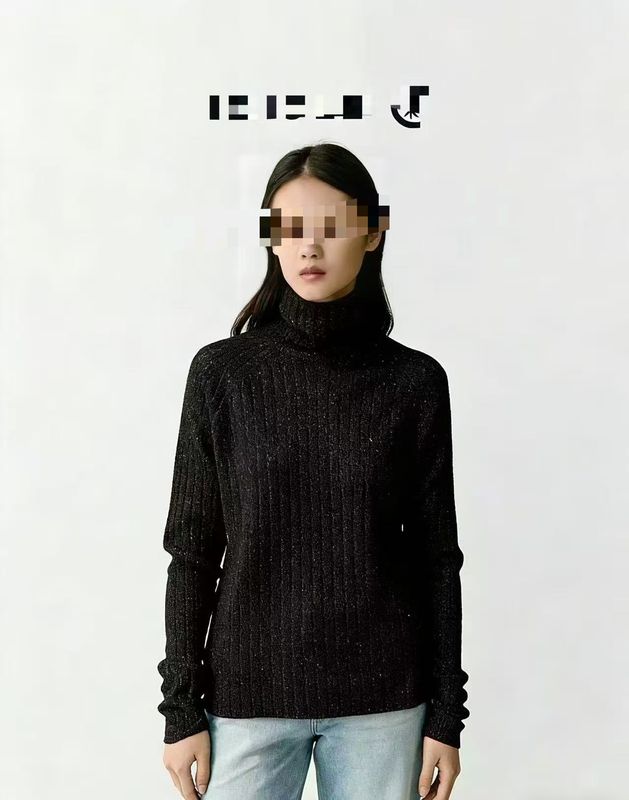 Bf Off-Season Buoyant Style ~ Regular Price Three-Digit Gold Thread High-Neck Ribbed Long Sleeves Bf Off-Season Buoyant Style ~ Regular Price Three-Digit Gold Thread High-Neck Ribbed Long Sleeves