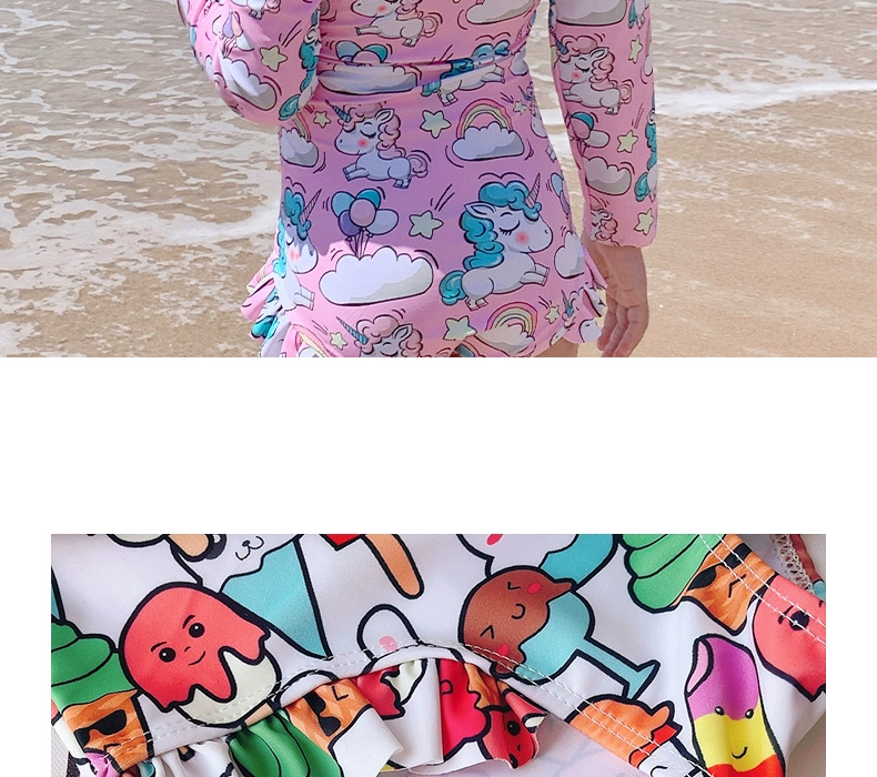 đồ bơi bé gái 7 tuổi Đồ bơi trẻ em cho bé gái một mảnh nhanh khô, chống nắng, học sinh, trẻ trung niên và trẻ nhỏ, đồ bơi nàng tiên cá sành điệu, mùa hè đồ bơi bé trai tay dài đồ bơi bé trai dài tay