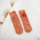 Vớ trẻ em mùa đông mới dễ thương vớ sàn nhà bé san hô nhung dày ấm áp không gót chân vớ cha mẹ-con