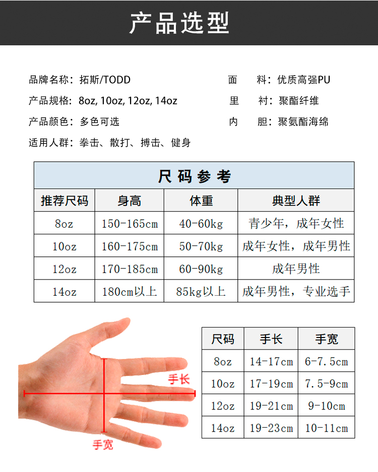 雲怡小鋪todd正品成人拳擊手套男女8 12oz散打泰拳專業訓練拳套打沙袋專用 Yahoo奇摩拍賣