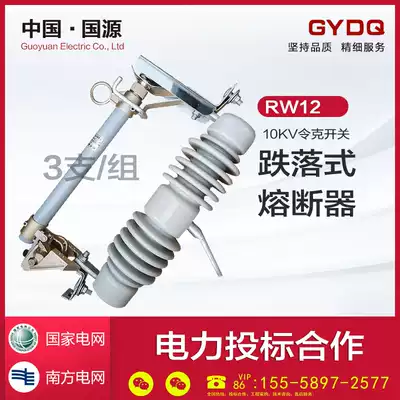 Guoyuan RW12-15 200A high voltage drop fuse 10KV outdoor Lecker switch fuse RW12