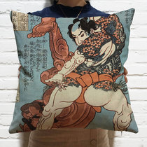 Ukiyo-e Water Margin Heroes Japanese-style pillows to customize izakaya traditional tattoo Hall cushions