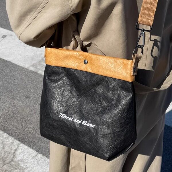 Women's Crossbody Bag 2025 New Arrival Niche Design Versatile Retro Tyvek Shoulder Bag Handheld Tote Bag Customizable - Thumbnail 4