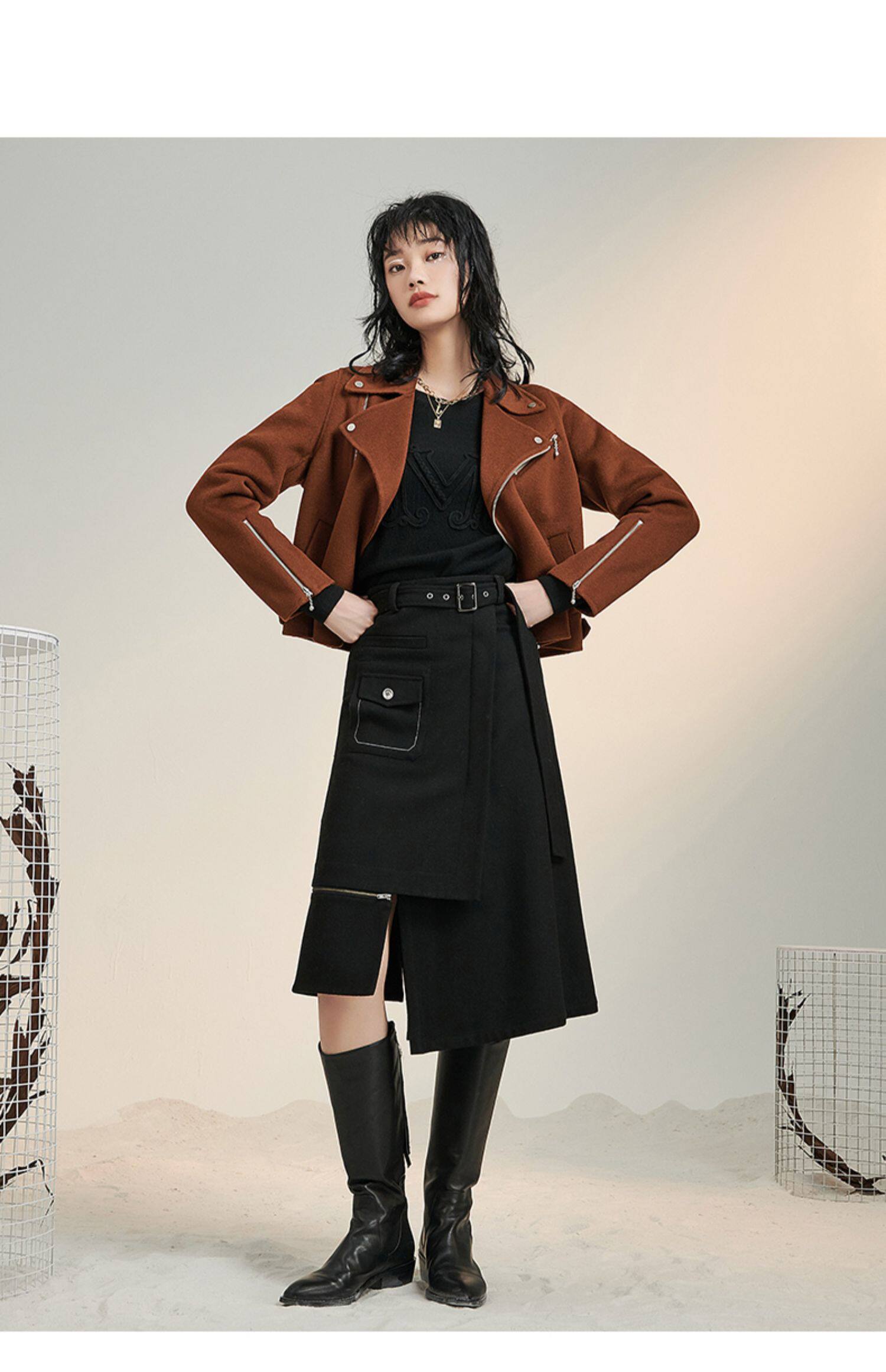 Зимнее осеннее шерстяное пальто, осенняя куртка, коллекция 2021 для возраста       