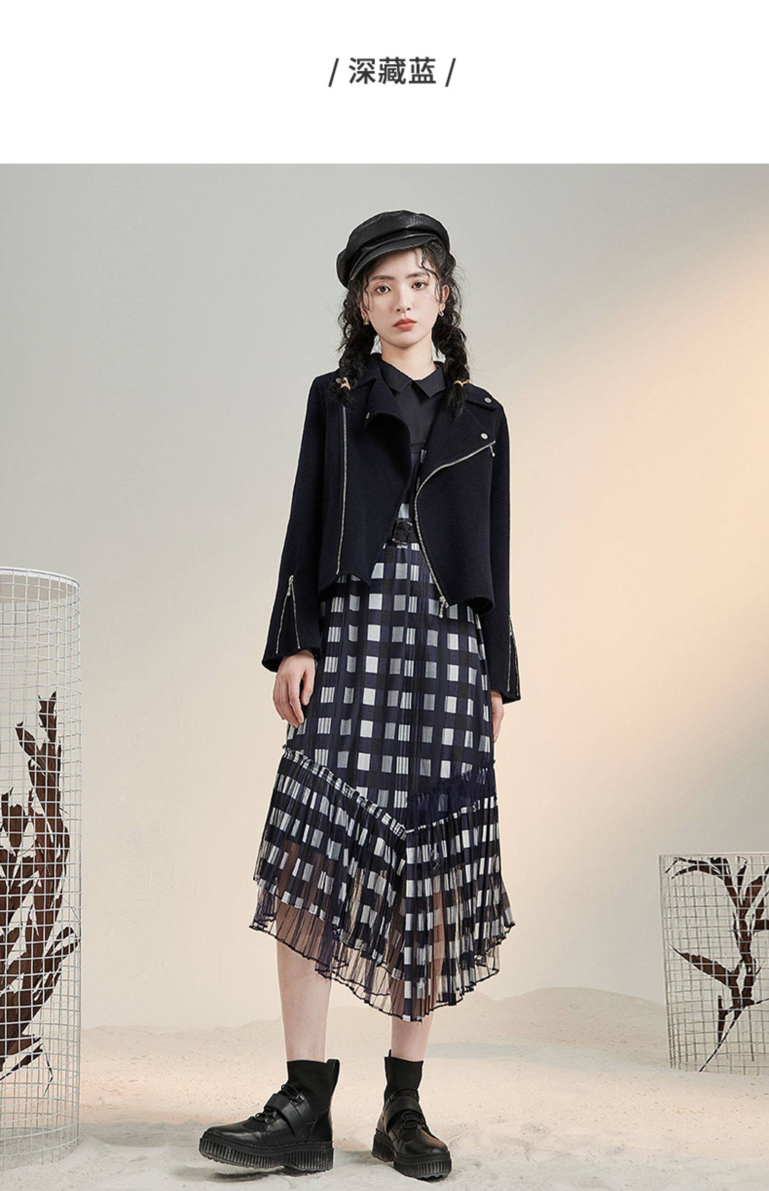 Зимнее осеннее шерстяное пальто, осенняя куртка, коллекция 2021 для возраста       