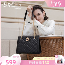Kinley to womens bag Black Inclined Satchel Bag 2022 New Rhombus Chain Bag Fashion Temperament Single Shoulder Bag