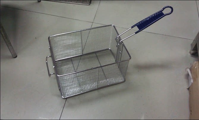Stainless steel frying net frying screen sieve frying basket frying basket French fries fried blue frying basket 904 901 fryer frying net