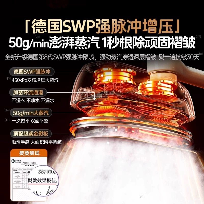 2025 New Model Electric Iron for Home Use, Flat Ironing All-In-One Machine, Small Handheld Portable Automatic Wrinkle-Removing Steam Garment Steamer