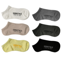 FOG FEAR OF GOD double thread ESSENTIALS socks men and womens wild socks cotton boat Socks men