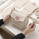 Handmade Woven Heart Bag DIY LAOSHU Heart-Making Material Kit Girly Underarm Crossbody Bag Gift for Girlfriend