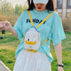 DIY Handmade Bag Cartoon Donald Duck Self-Made Material Kit Gift for Girlfriend Knitting Gift for Children Single Shoulder Crossbody