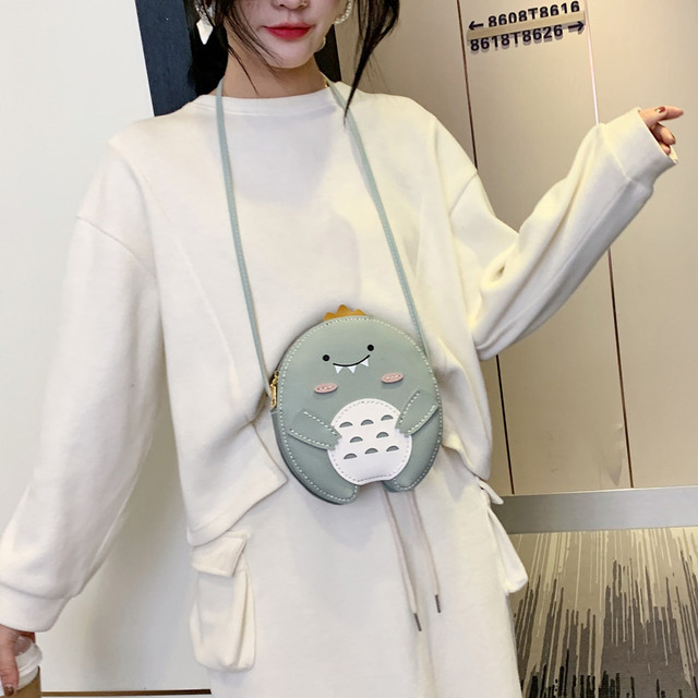 DIY Hand-Woven Bag, Cute Little Dinosaur, Hand-Sewn LAOSHU Material Kit, Gift for Girlfriend, Shoulder Crossbody Bag