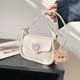 Handmade Woven Heart Bag DIY LAOSHU Heart-Making Material Kit Girly Underarm Crossbody Bag Gift for Girlfriend