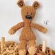 Handmade DIY Mr. Bean Teddy Bear LAOSHU DIY Material Kit Ice Thread Hand Sewing Crochet Bear Doll Gift