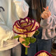 Giant Retro Rose Flower Encrypted Twist Stick DIY LAOSHU Materials Eternal Flower Gift for Girlfriend 520 Holiday Gift