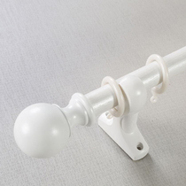 Curtain Rod Roman Rod single rod double rod side installation thickened manganese steel alloy accessories curtain track pulley