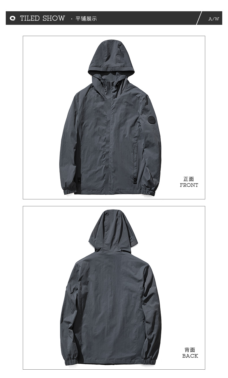 Blouson homme QZHIHE    manches longues en Nylon - Ref 3119278 Image 20