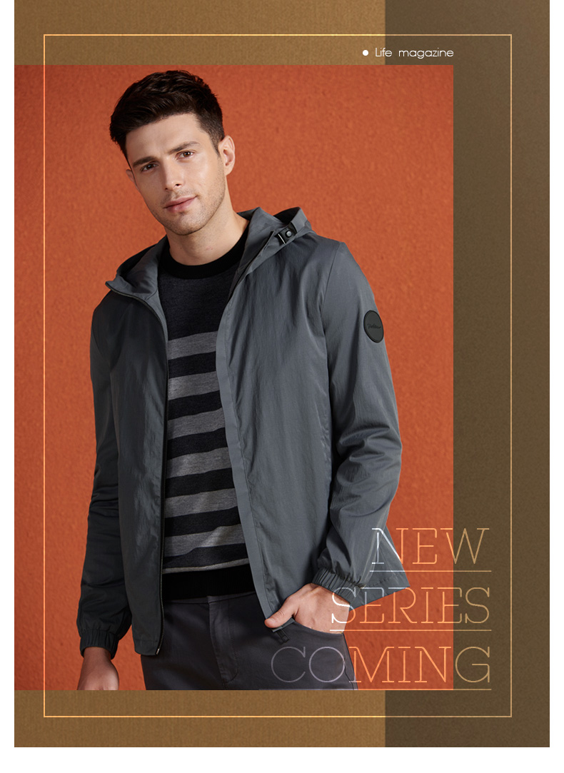 Blouson homme QZHIHE    manches longues en Nylon - Ref 3119278 Image 10