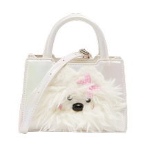 Sanfu Handbag Summer Girls College Style Plush Dog Pattern Mini Shoulder Bag Womens Bag 487946
