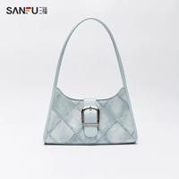 Джинсовая синяя