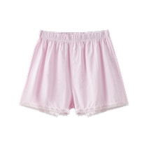 Sanfu womens low-waist non-pinching underwear fresh vertical shorts anti-exposure bottoming boxer briefs for women 488051