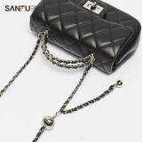三福 Ретро сумка через плечо, цепь, коллекция 2023, в стиле Шанель