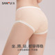 Sanfu 2024 ລະດູຮ້ອນໃຫມ່ underwear ກາງແອວຂອງແມ່ຍິງ underwear ຝ້າຍບໍລິສຸດ crotch ສັ້ນຂອງເດັກຍິງ seamless