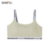 Sanfu Women Vest mùa xuân Tương phản đơn giản Tiếng Anh Dây đeo vai chạm đáy Vest thoải mái Đồ lót 419587 - Áo vest Áo vest