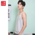 Sanfu 2018 hè nam mới đơn giản vest mỏng thể thao màu áo cotton phía nam 385715 áo ba lỗ tập gym Áo vest cotton