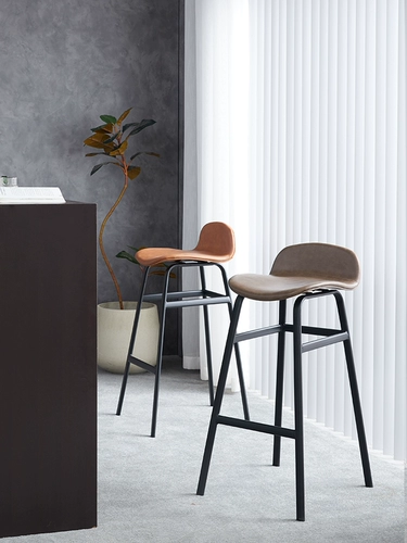 Iron Art Bar Стул Современный простая домашняя кровать барная стола с брендом табурет Высокий стул Nordic Milk Tea Shop