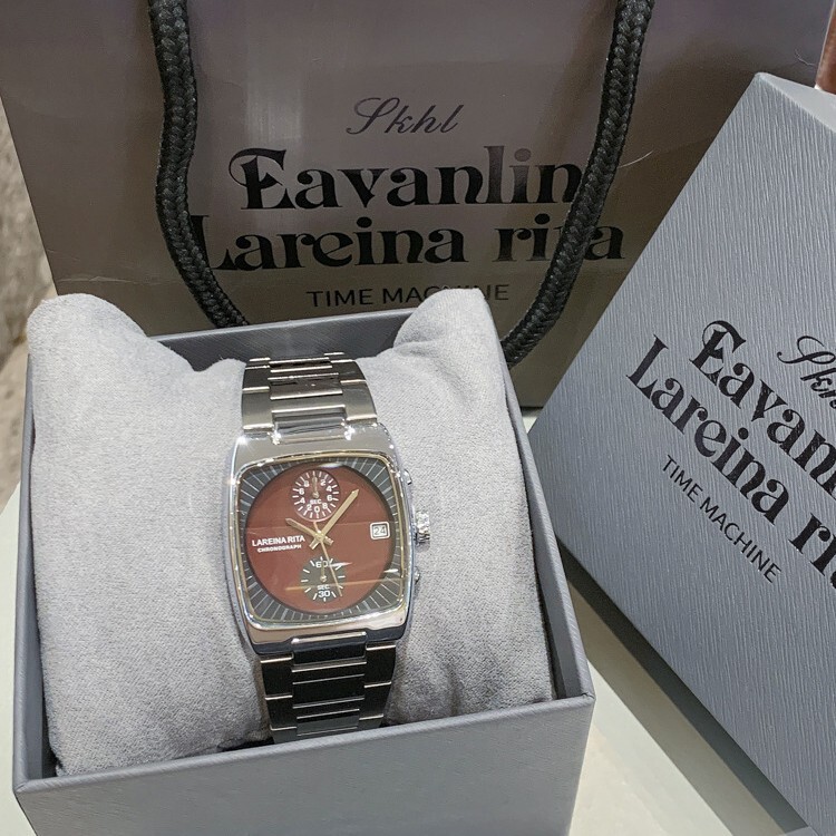 Lareina Rita's New Square High-End Couple's Watch for Women, Stylish Unisex Calendar Steel Band Wristwatch Lareina Rita's New Square High-End Couple's Watch for Women, Stylish Unisex Calendar Steel Band Wristwatch