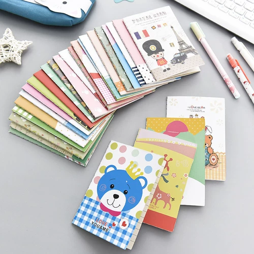 Карманный свежий блокнот для школьников, ноутбук, милая книга, маленькие портативные канцтовары, подарок на день рождения