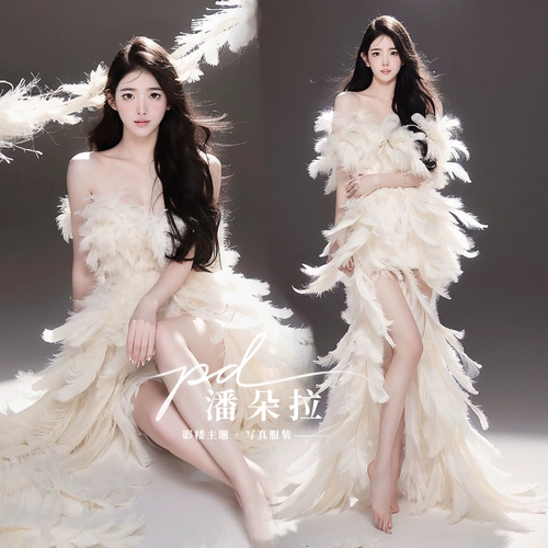 Новая фотостудия, изображение высокой четкости, платье «рыбий хвост», женщина-звезда, героиня, портрет, художественная фотосъемка, одежда