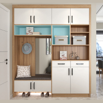 Nanjing Jiuzhu wooden shoe cabinet custom custom-made Hall Cabinet modern simple whole to the top customized ultra-thin