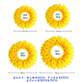 Голова подсолнечника, открытое лицо, солнечный цветочный набор