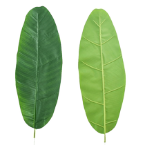 Simulated banana leaves green leaves dripping Guanyin leaves interior decoration large green plants fake banana leaves dancing monstera