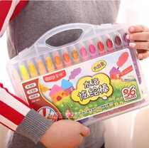 Master the colorful painting stick water-soluble silky rotating oil painting stick childrens crayon dazzling painting stick three-in-one brush