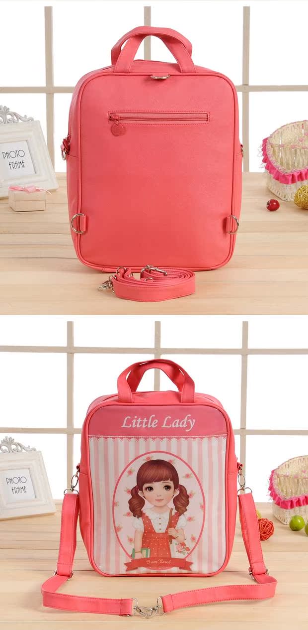 Phiên bản tiếng Hàn của littlelady lady lady vai nhỏ xinh balo nữ đẹp đi học