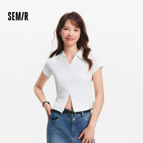 Semir, летняя короткая однотонная сексуальная элегантная футболка polo, с рукавом
