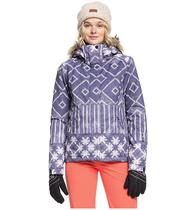 ROXY Lady with hat skier ski suit Waterproof теплой куртка J00011 US Direct Mail