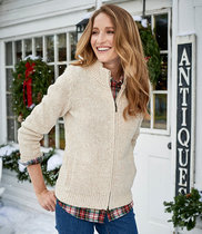 L L bean Women Sweater Cardigan Cardigan Pure Wool TA500736 USA Direct Mail