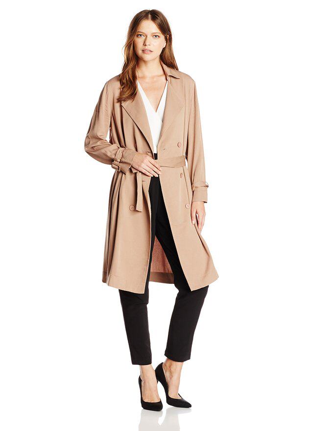 Ms. Lucca Couture Middle Windcoat Couture Double Row Belt USA Direct Mail