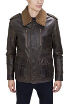 United Face Mens Leather Leather Jacket Leather Jacket USA International Direct Post 2 Color UF15